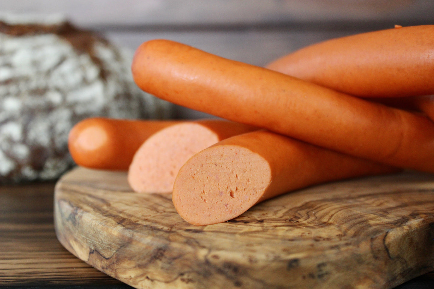 Chiliwiener Nahaufnahme, angeschnitten