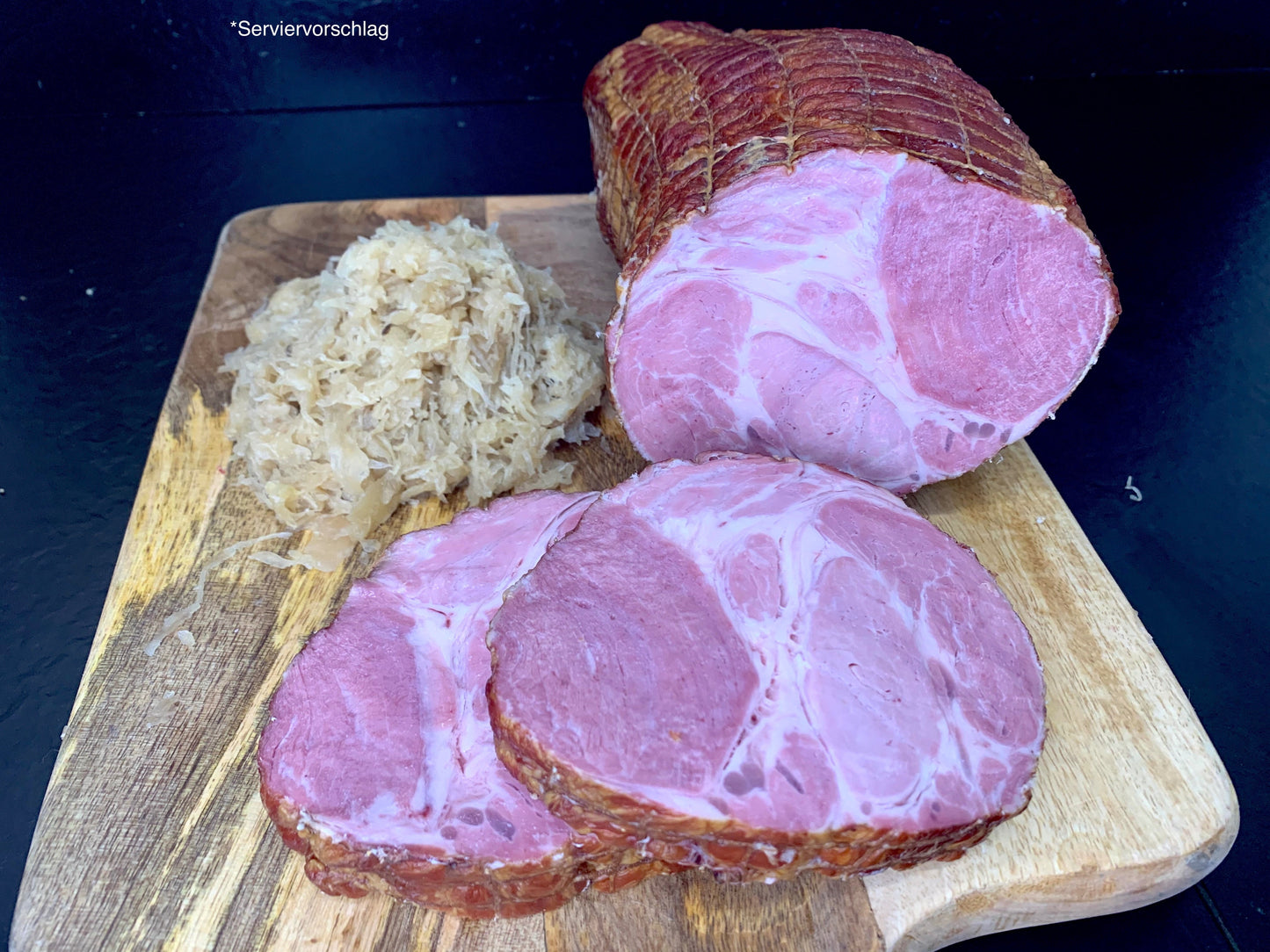 Kassler-Rolle Scheiben mit Sauerkraut