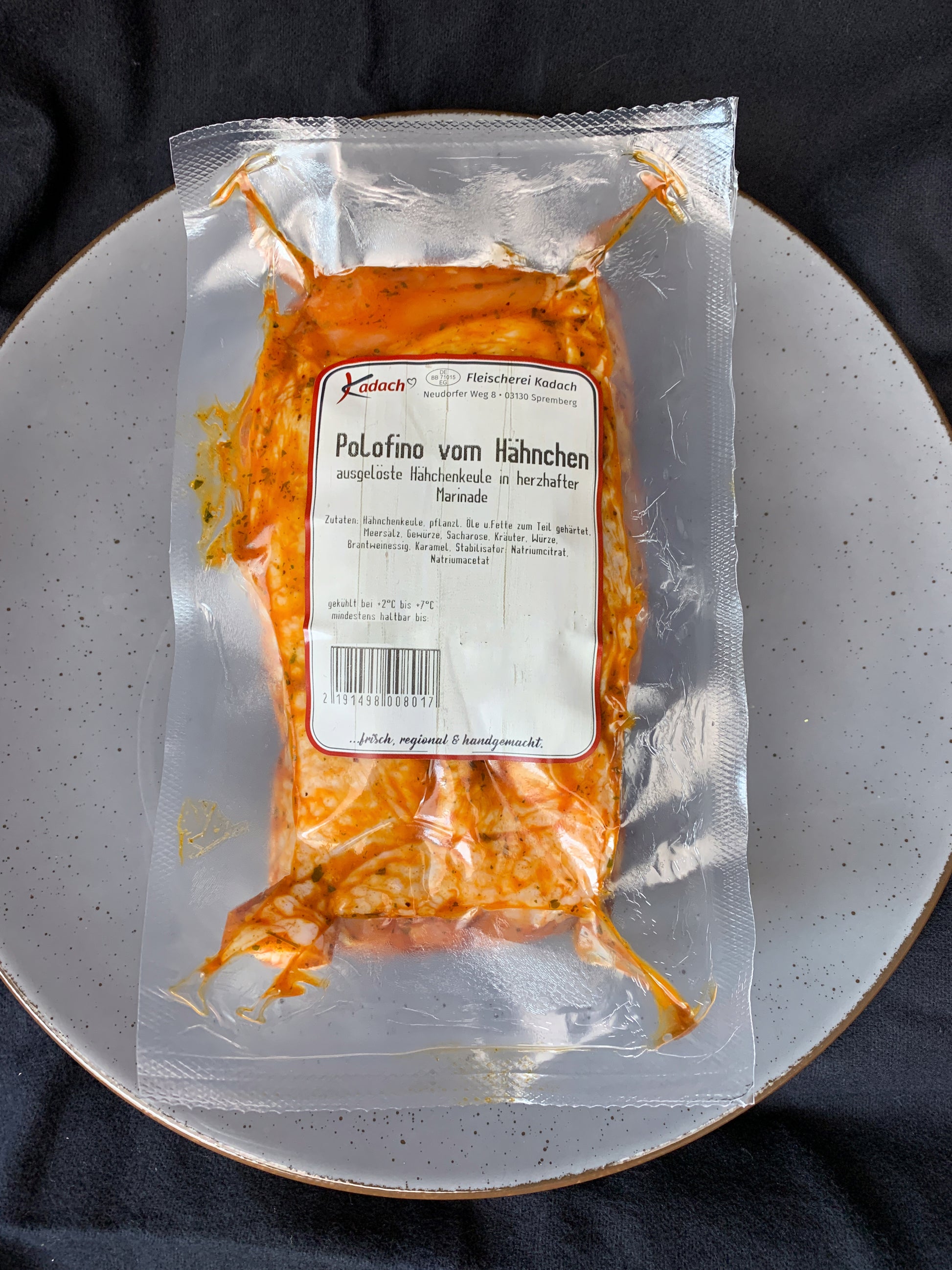 Pollo fino mariniert, eingeschweißt 