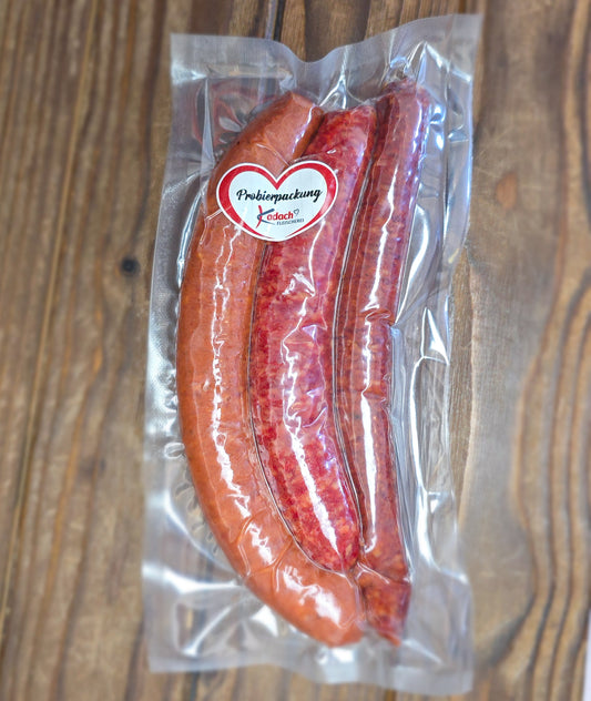 Würstchen Probierpackung 1 - 3er Rohwurst Pack