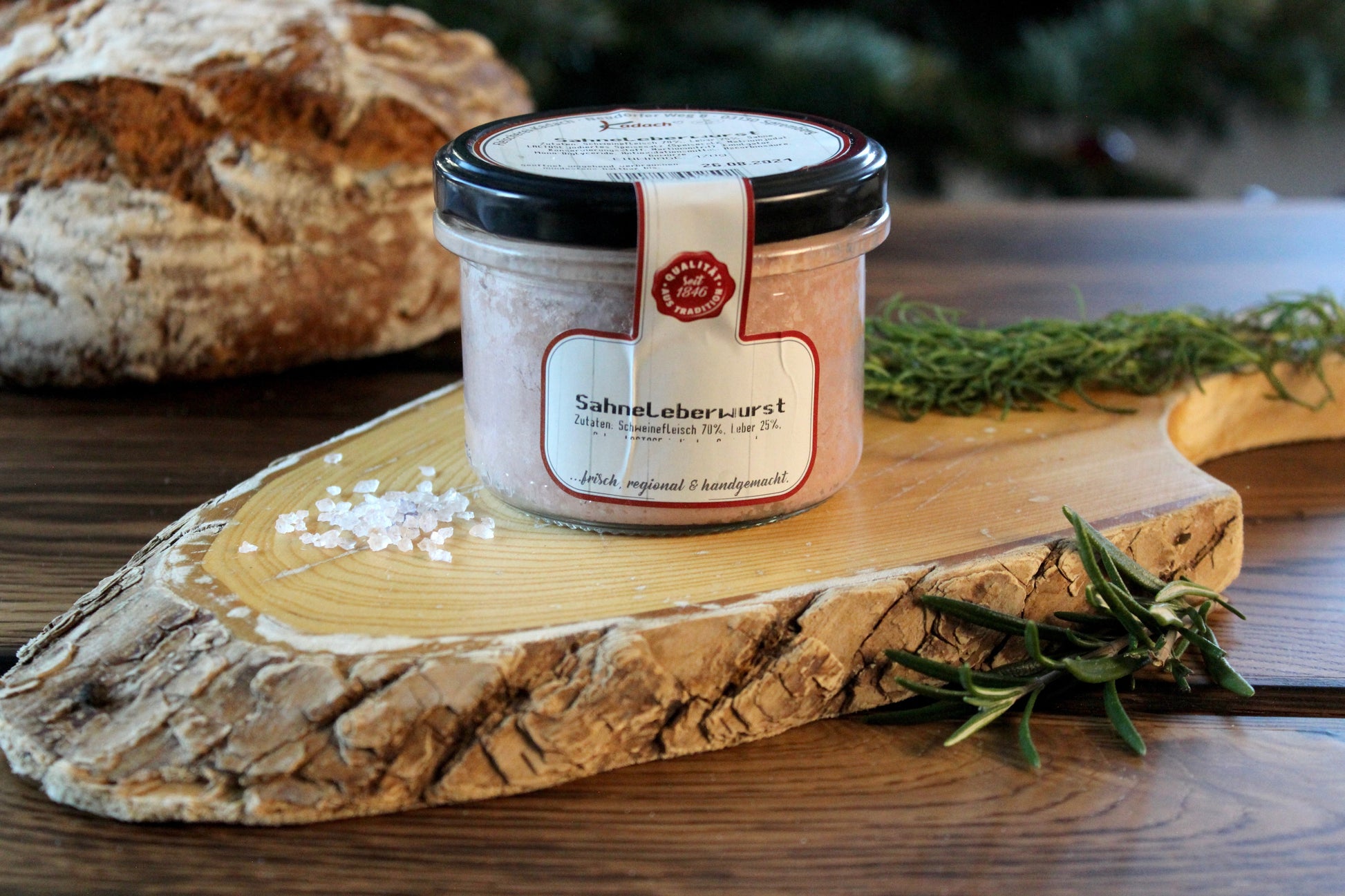 Sahneleberwurst im Glas
