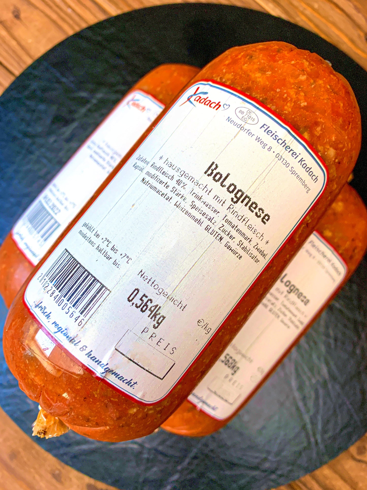 Bolognese im Schlauch