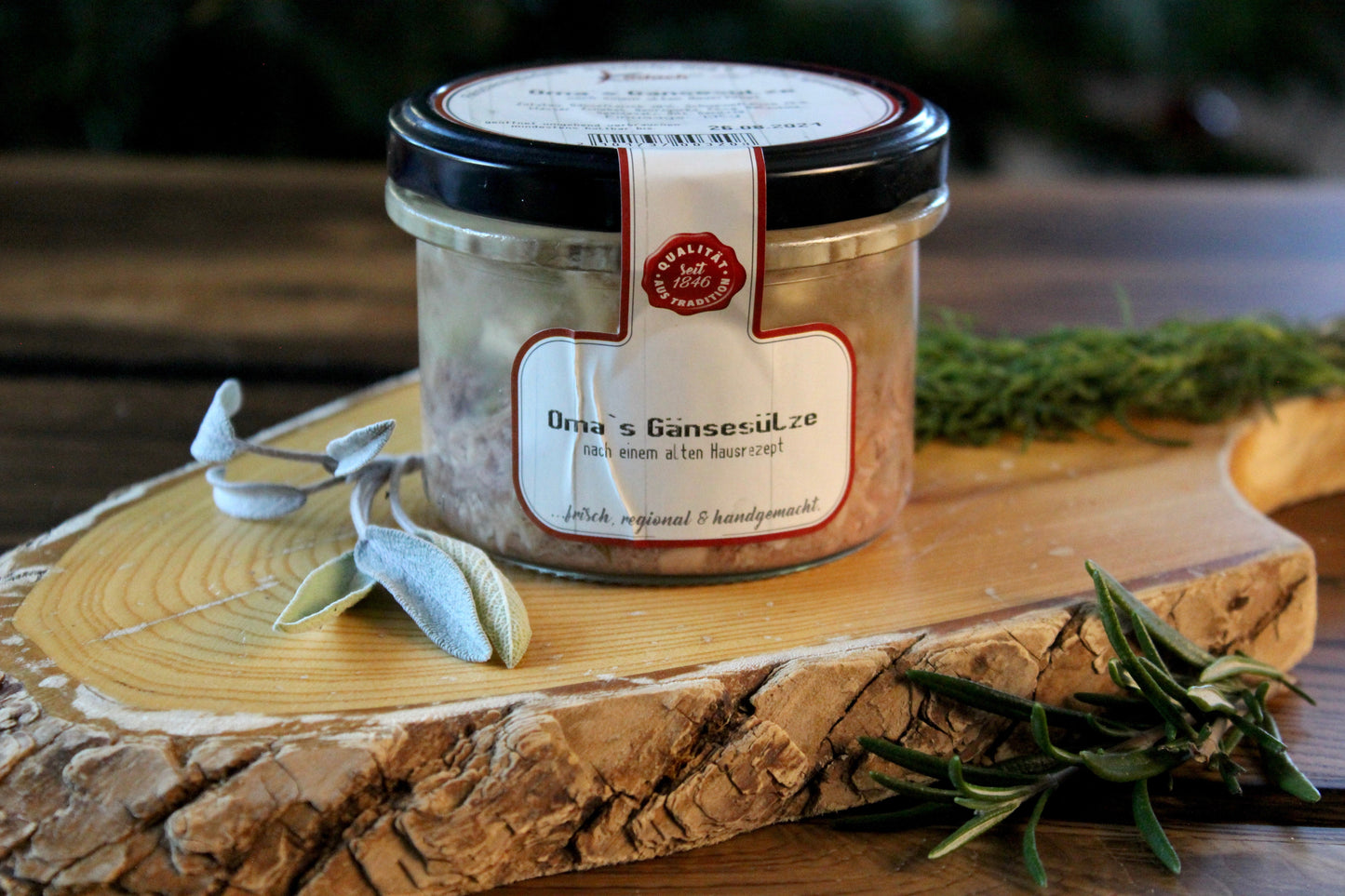 Gänsesülze im Glas