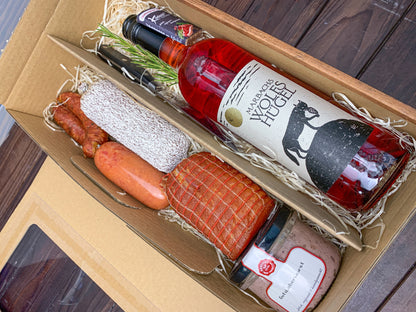 Geschenkbox regional mit Wein [3705]