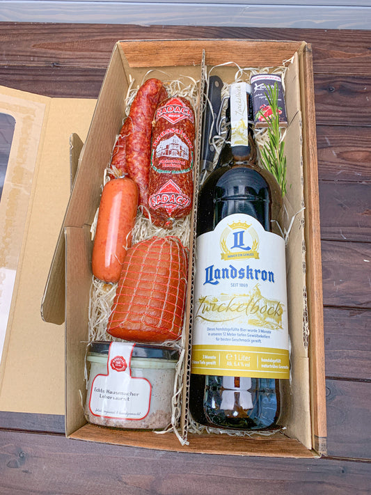 Geschenkbox regional mit Bier [3715]