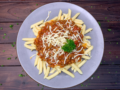 Hausgemachte Bolognese mit Nudeln
