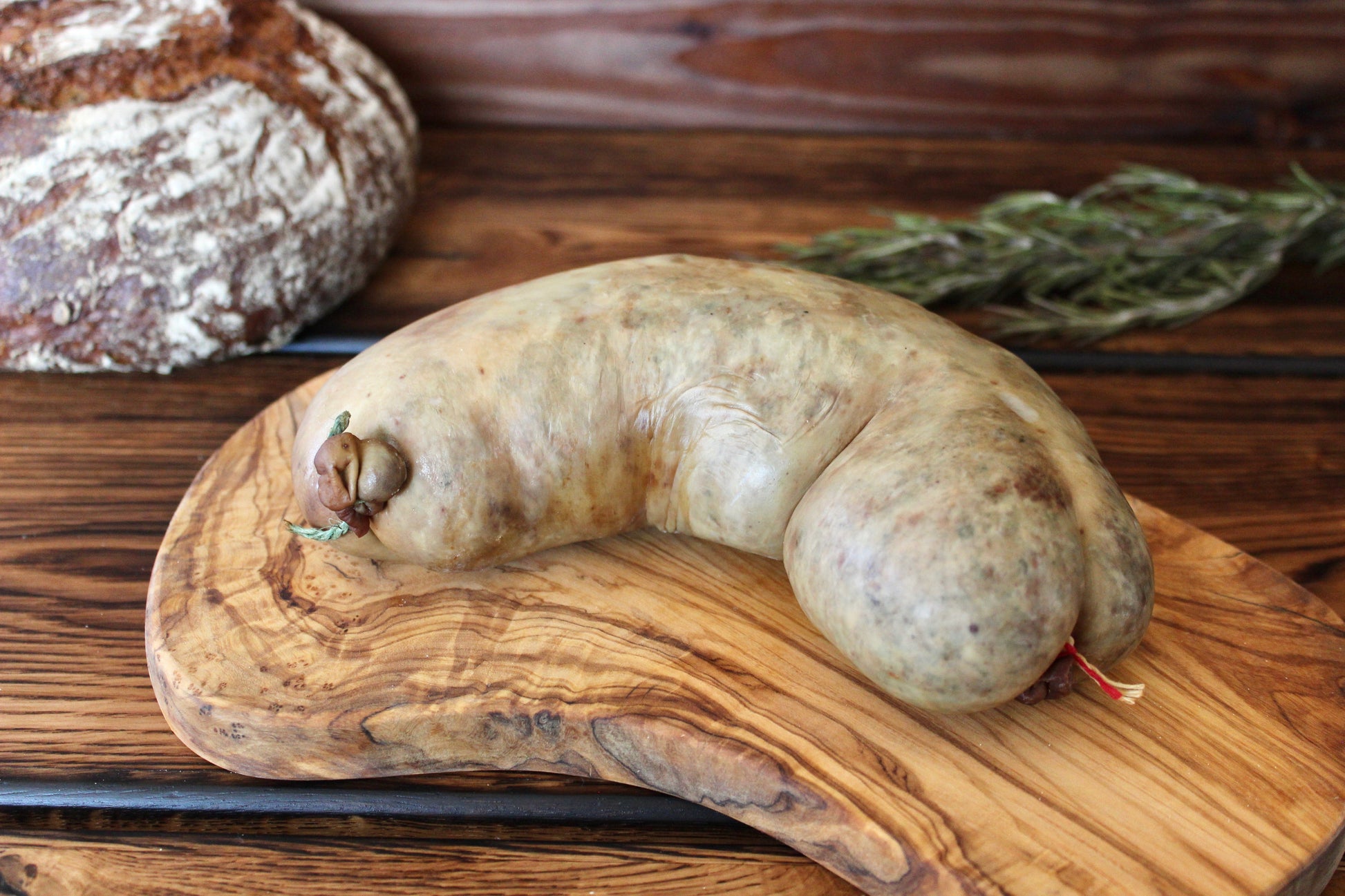 Hausmacher Leberwurst im Naturdarm (am Stück)